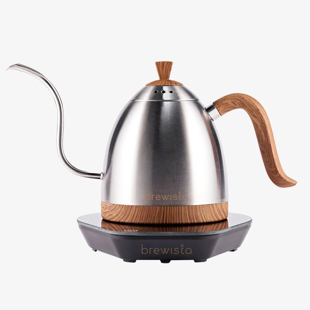 브뤼스타 전기드립포트 온도조절 무선포트 전기주전자 실버그레이