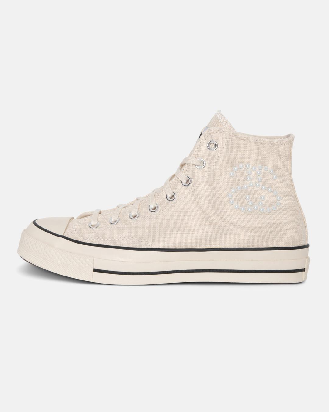 STÜSSY & CONVERSE CHUCK 70 HI - Fossil/Natural Ivory/Black / US7