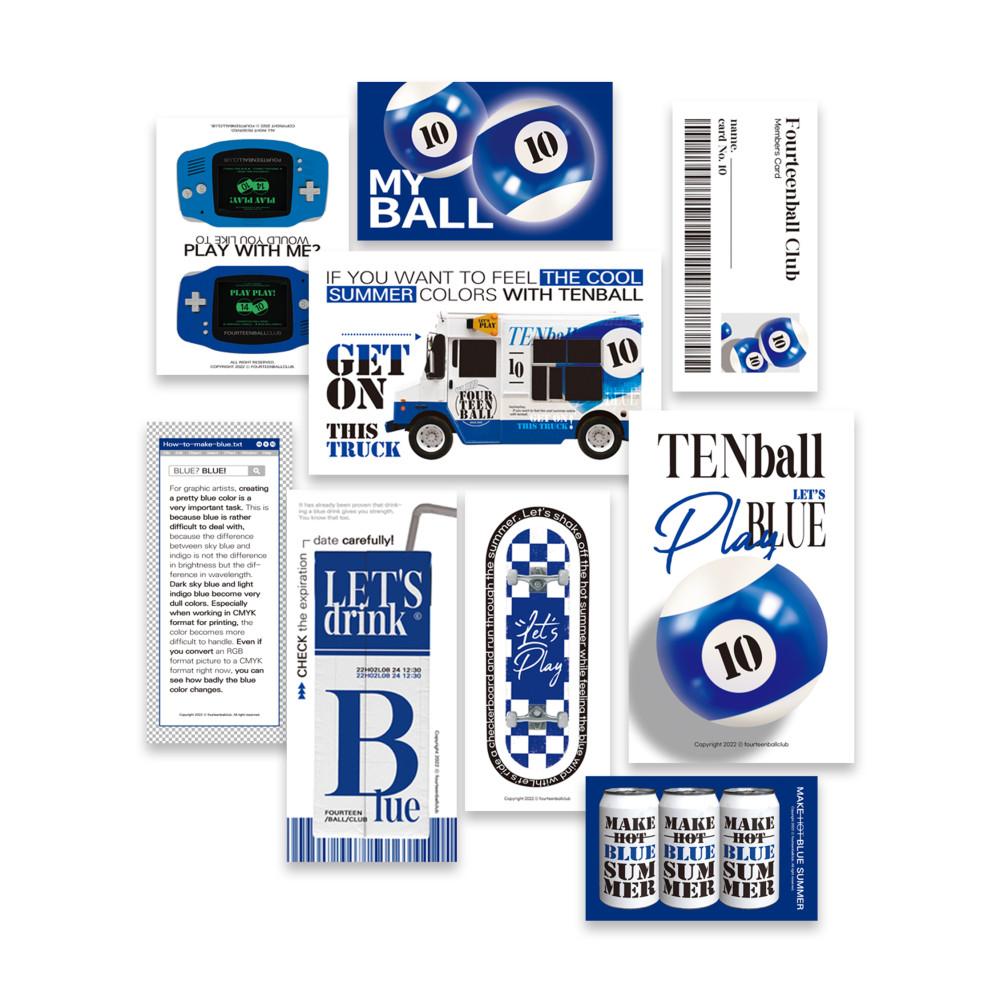 [재입고] [포틴볼클럽] Blueblue sticker pack 05