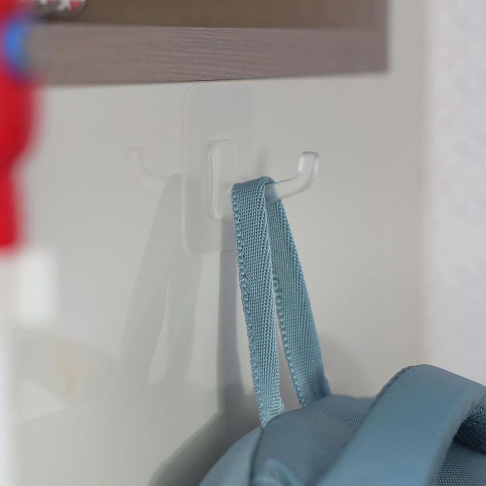 코가 긴 접착식 투명 후크 2P