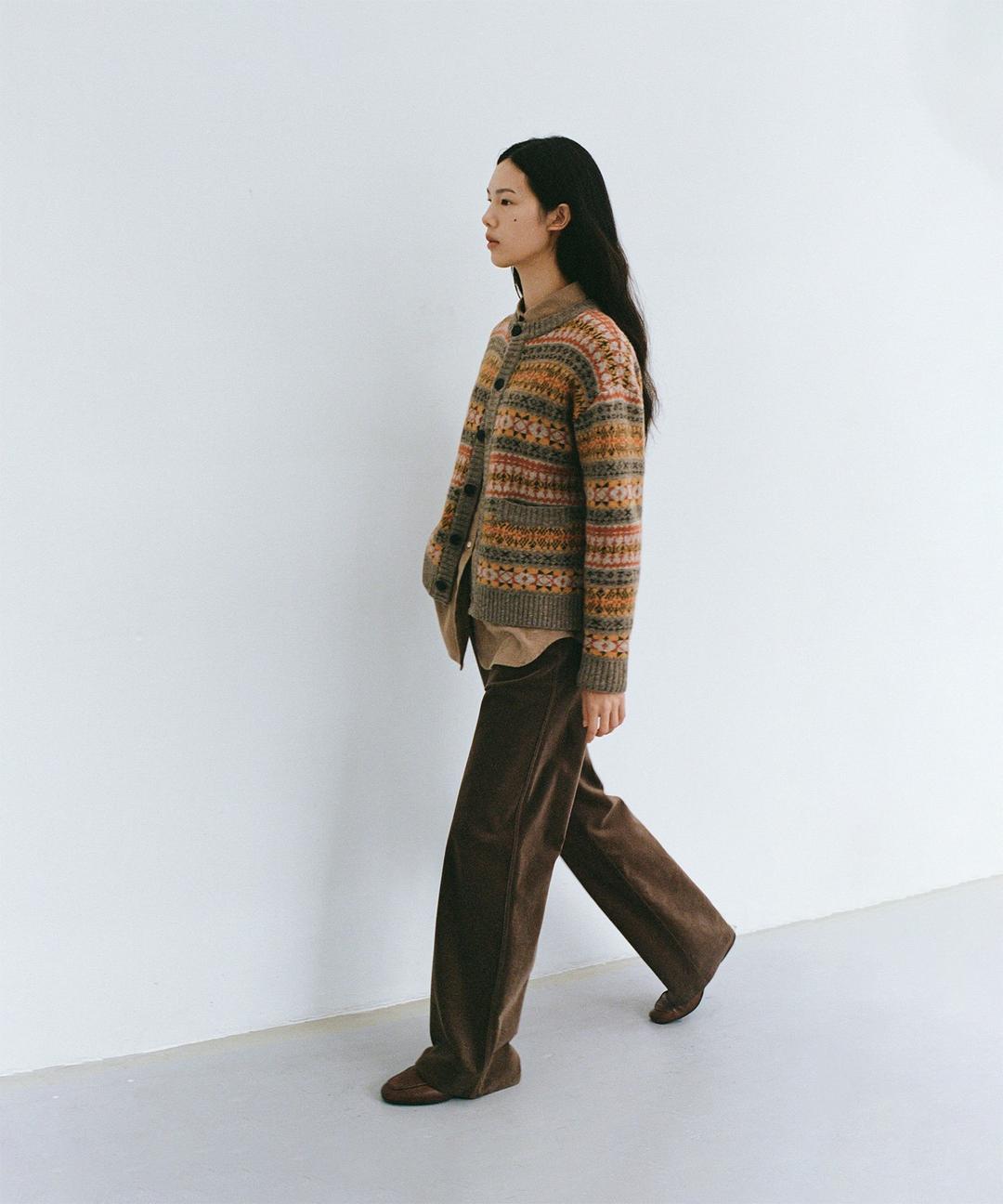 w. Mild Velveteen Trouser (Mild brown)