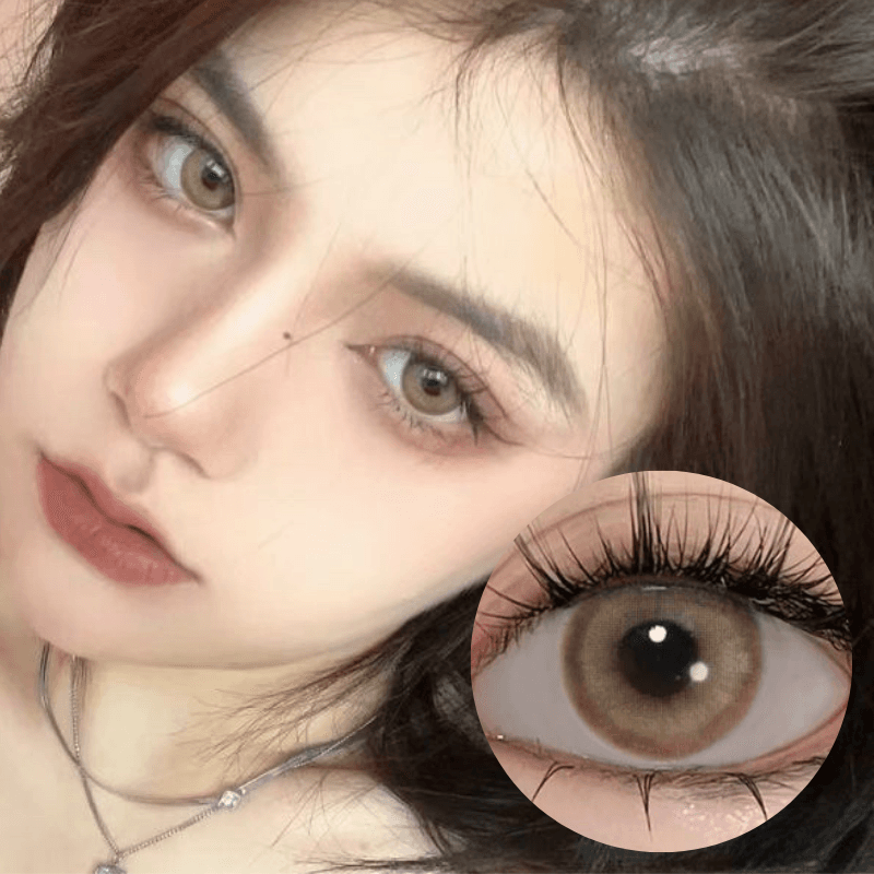 Aoki Light Brown Contact Lenses(6 months wear)