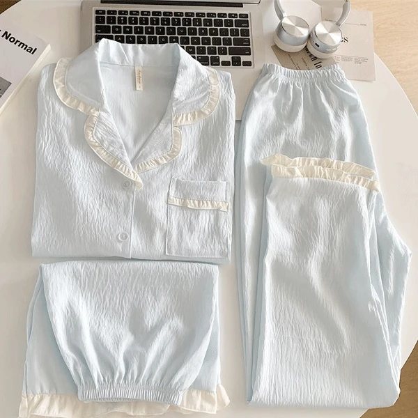 [오늘출발/홈웨어] 큐치 3피스 여름 잠옷 set