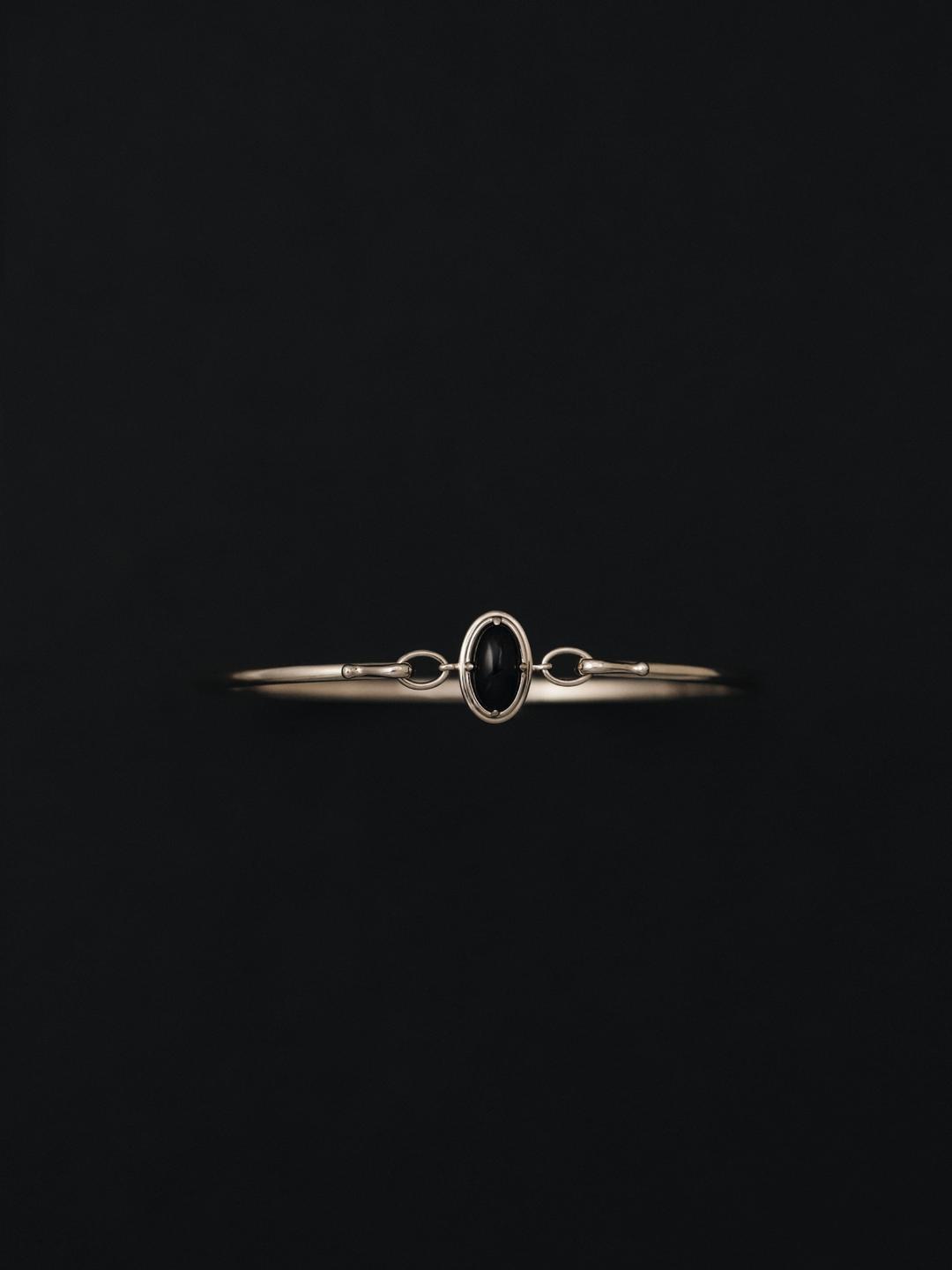 double bezel bangle. -onyx