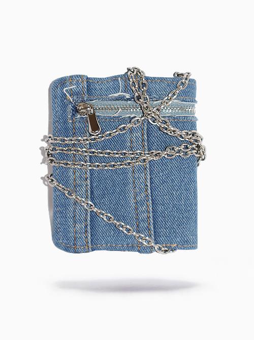Chain Wallet (Upcycle Denim)