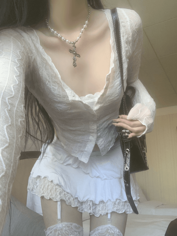Neroni Hook Cardigan (White)