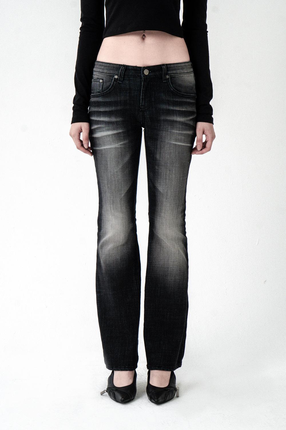 [10/2~] NIGHT WASHING DENIM PANTS BLACK