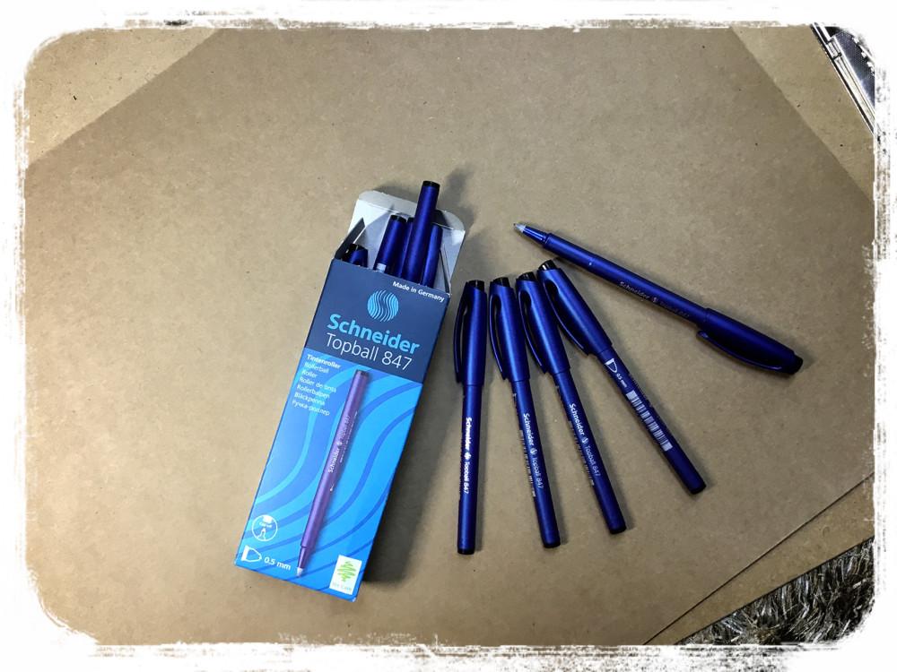 슈나이더 Topball 847 가성비좋은 2차용 논술용 최적펜