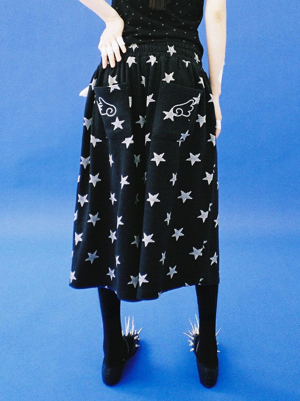 ★2차★♪ Angel of Star Bermuda Pants - BLACK ♫