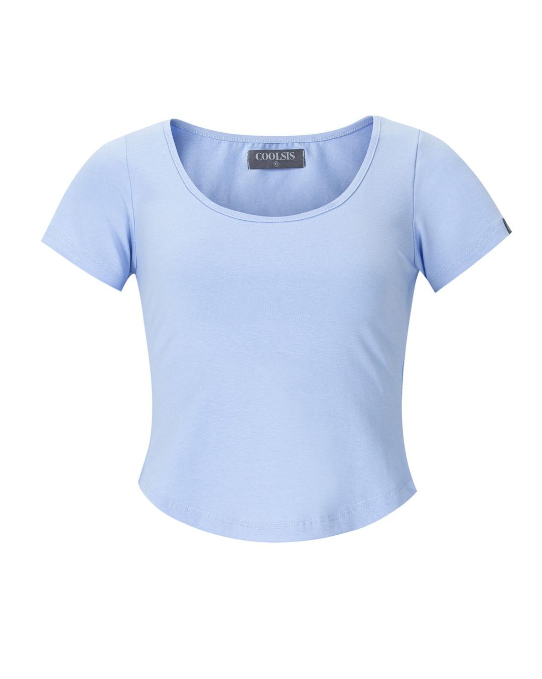 CS C-BASIC CROP TOP-013 (BLUE)