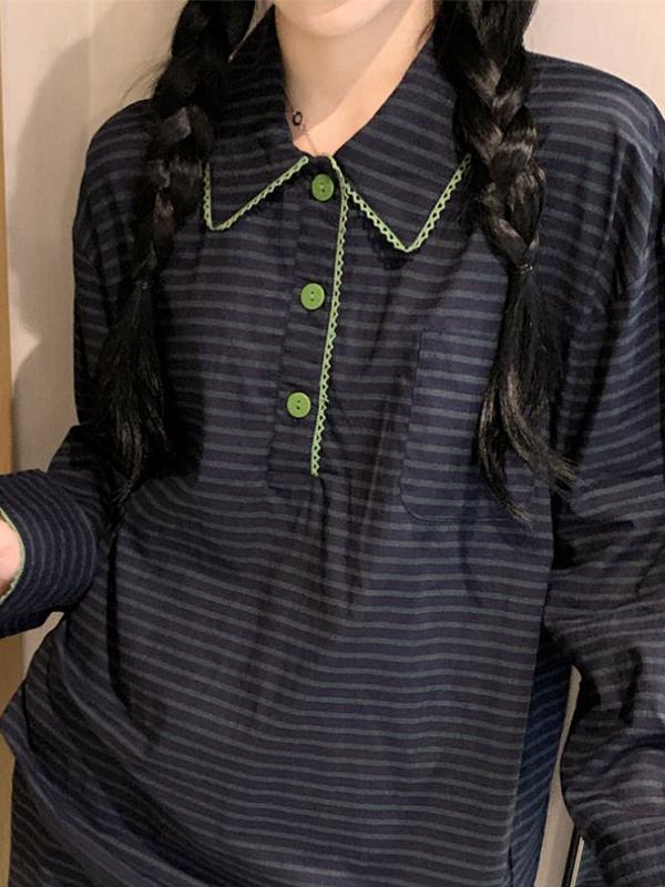 데이오프 긴팔 상하세트 파자마 수면 잠옷