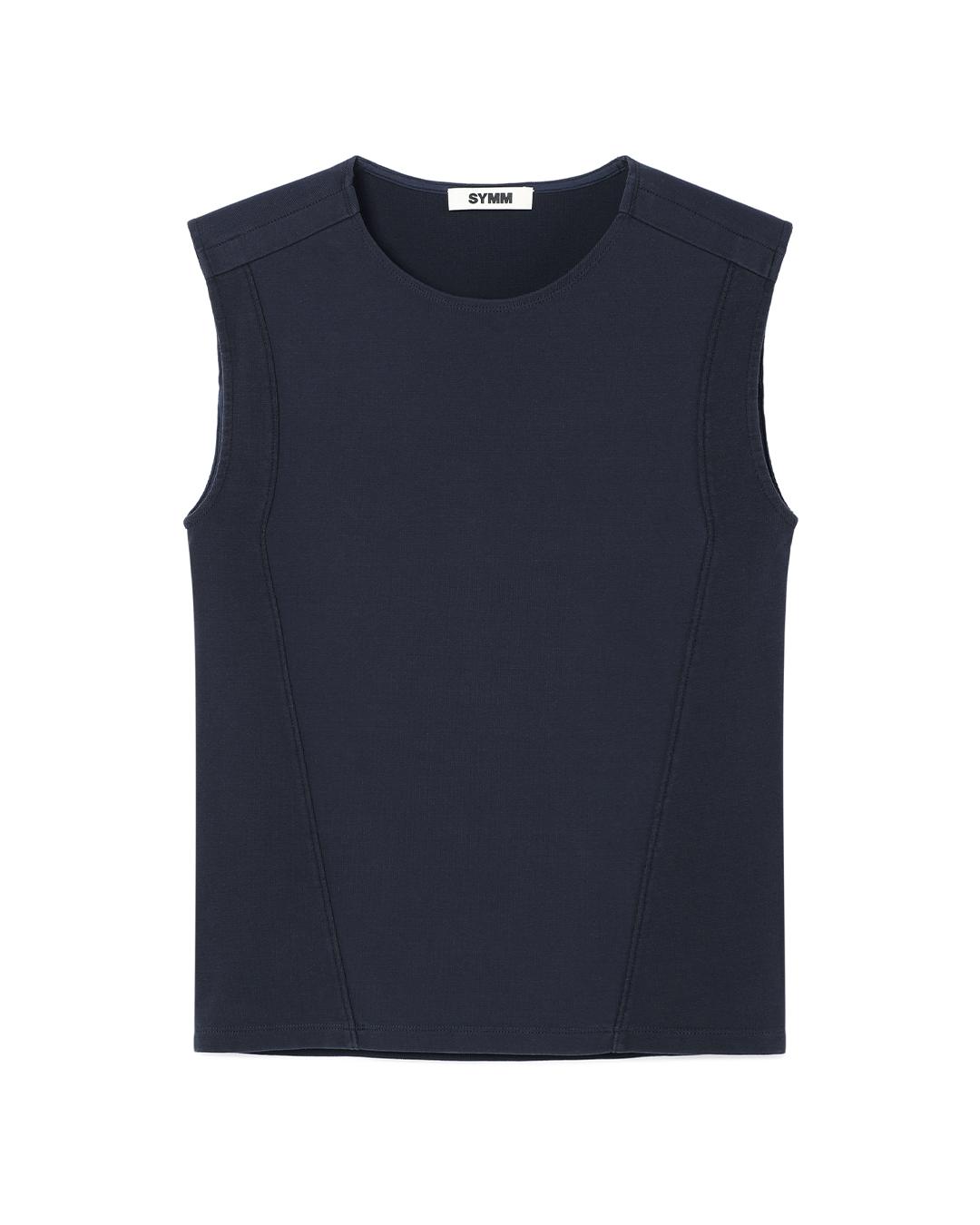 Multi Paneled Tank Top (Navy)