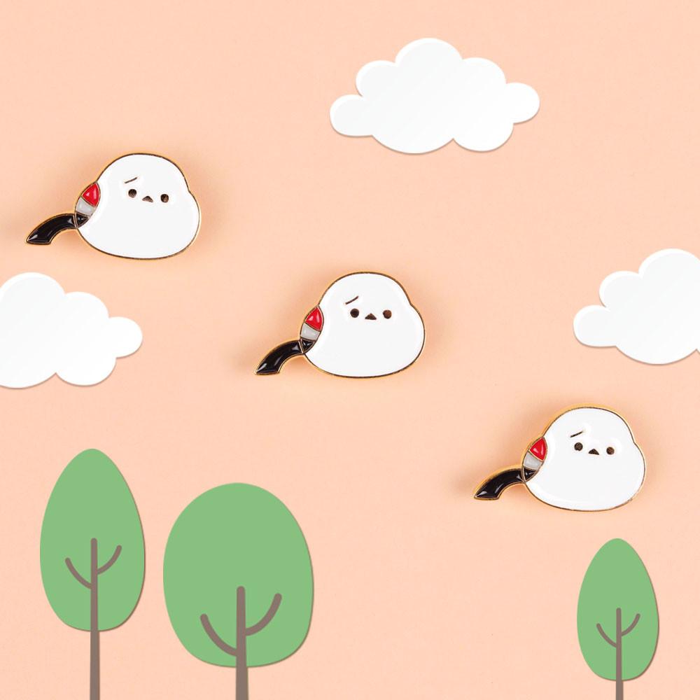 오목눈이 골드 핀뱃지 시무룩