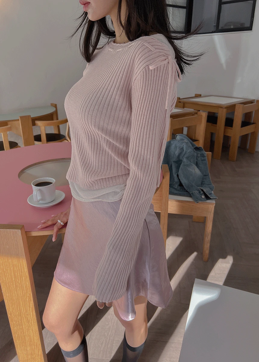 원스 골지 니트