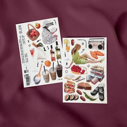 글렌 피크닉 무테 오브제 스티커