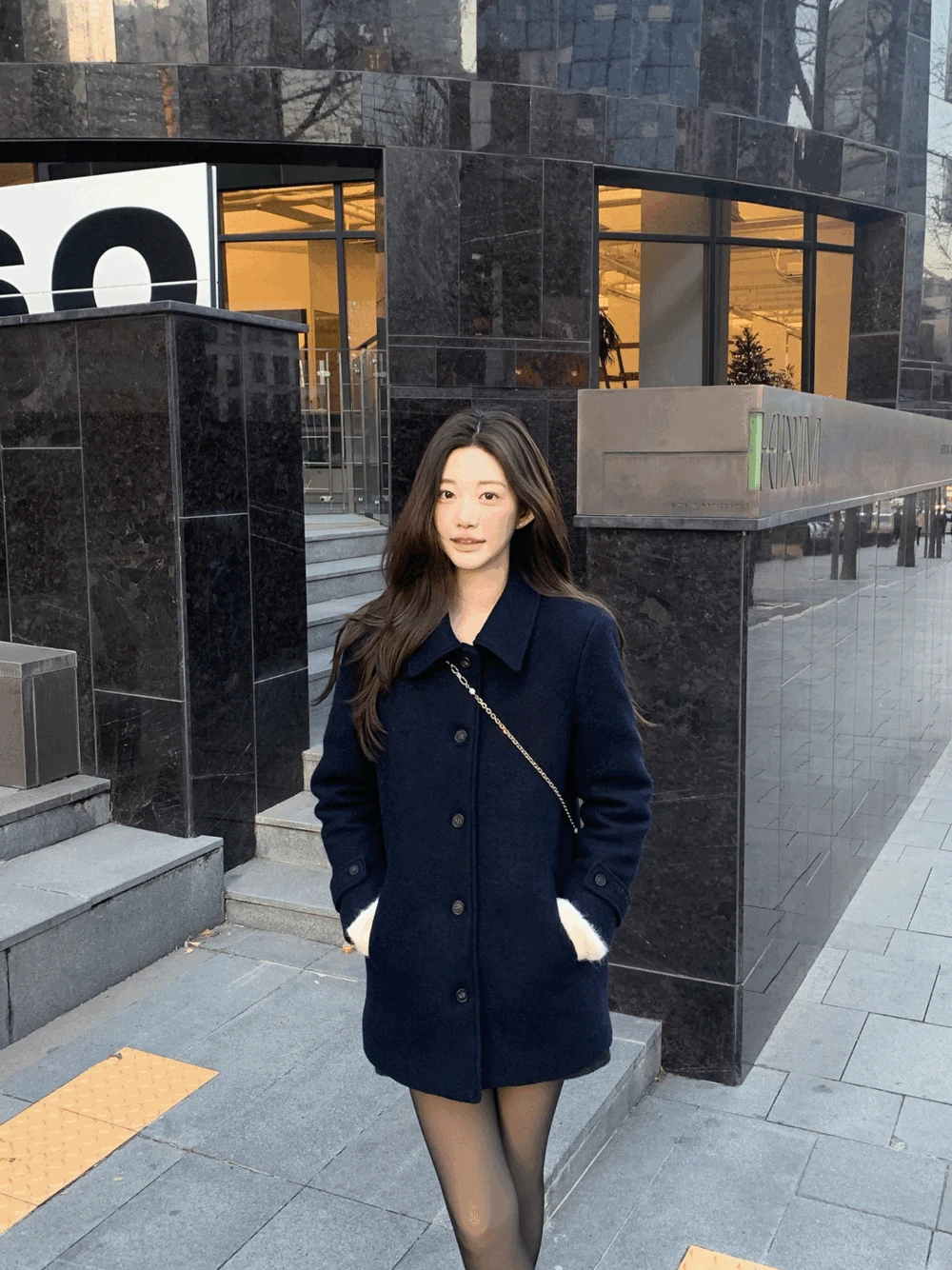 디안 퀼팅 하프 코트