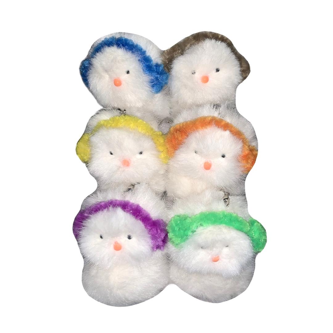 녹지않는 겨울귀도리 아기눈사람 키링