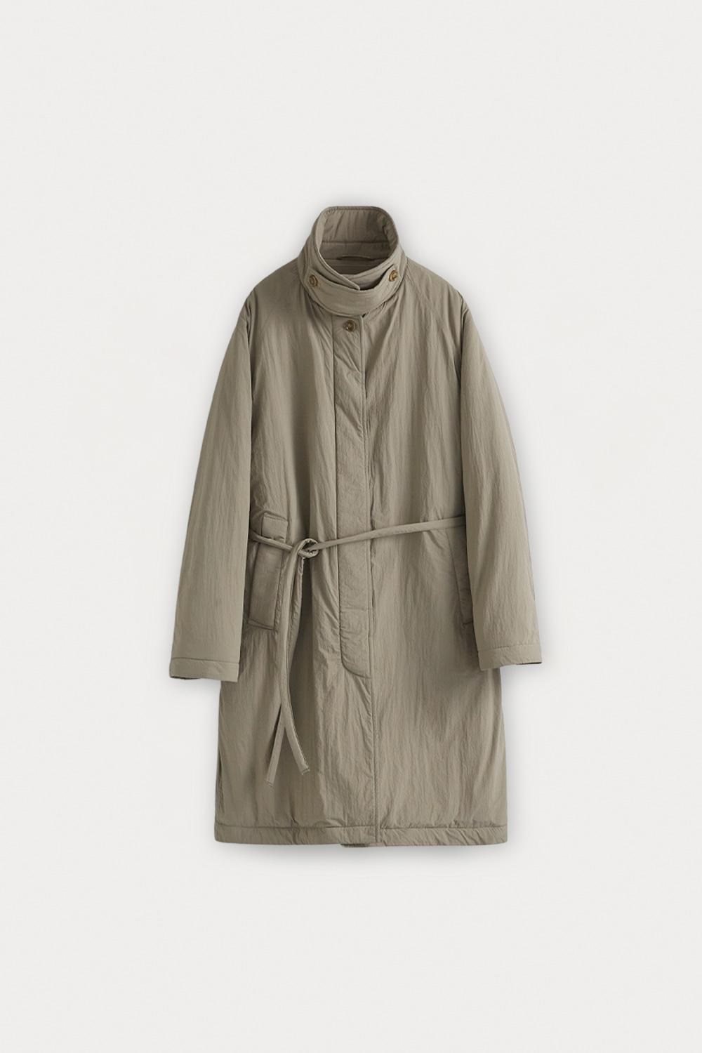 텐더 발마칸 로브 패디드 코트_Khaki