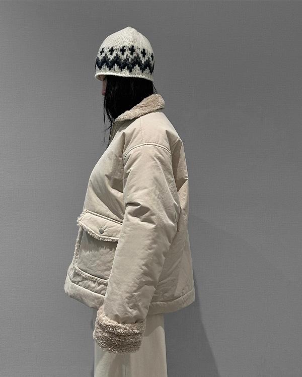 시어링 덤블 패딩 점퍼 (*3COLOR)