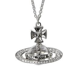 비비안웨스트우드 오빗 피나 목걸이 오브 크리스탈 펜던트 스몰 바스 릴리프 실버 골드 VMSCJW0005 PINA