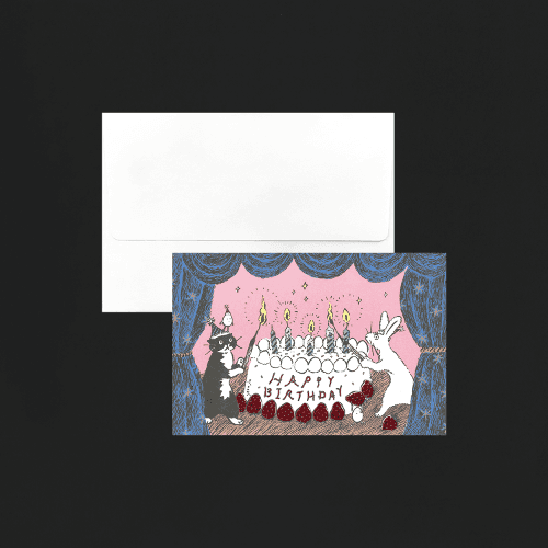 object후긴앤무닌카드 HAPPY BIRTHDAY