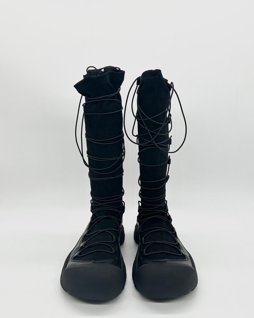 멀티 스트링 스판 롱부츠