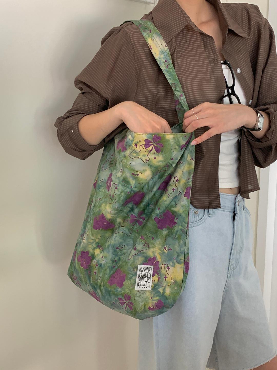 Bunny Clover - Olive Green Totebag