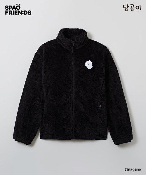 (담곰이) 따듯하담곰 퍼플리스 집업(BLACK)_SPFZE11U20