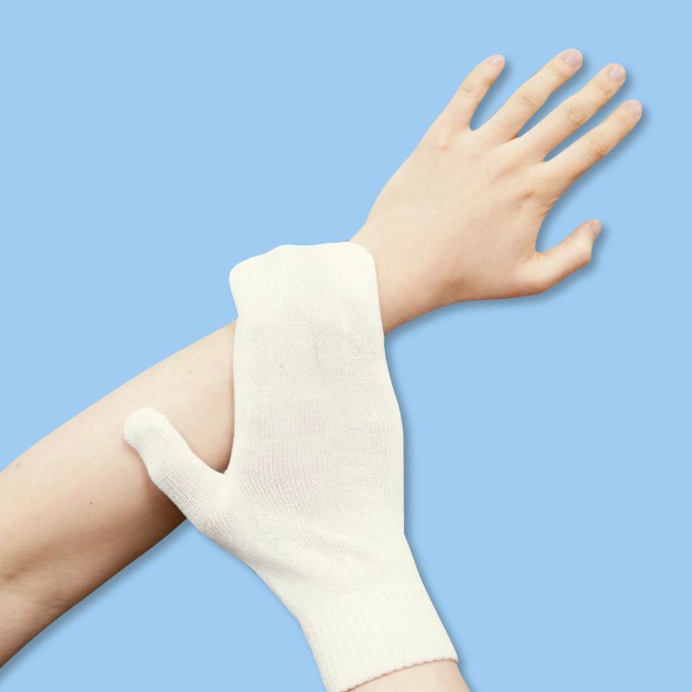 단골공장 정준산업 오리발 요술때밀이 장갑 - 화이트 흰색 샤워 스크럽 세신 세정