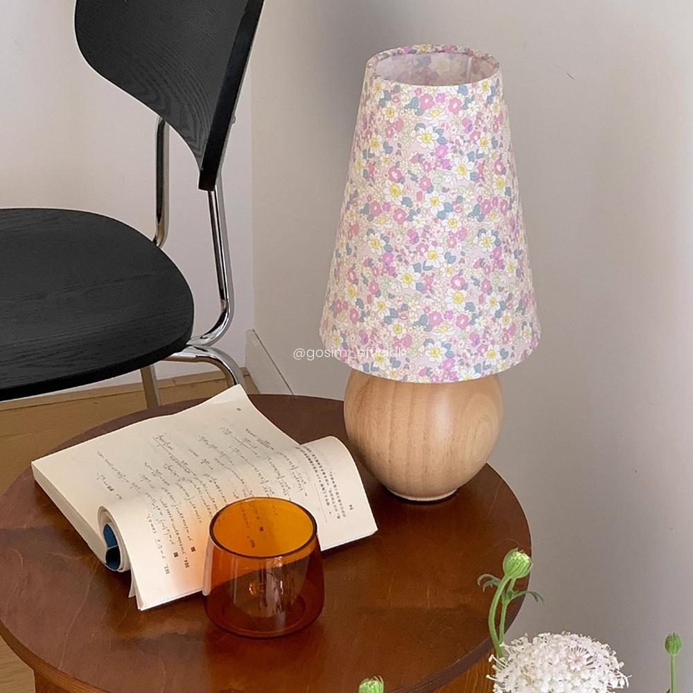 고심 빈티지 패브릭 조명 스탠드 단스탠드 인테리어 원목 2color