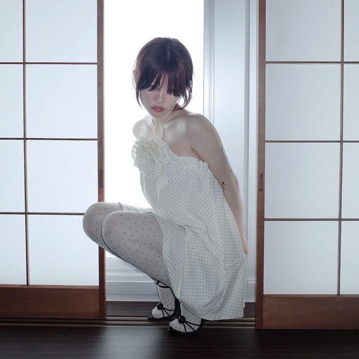 3차 예약배송 dot ruffle dress with corsage