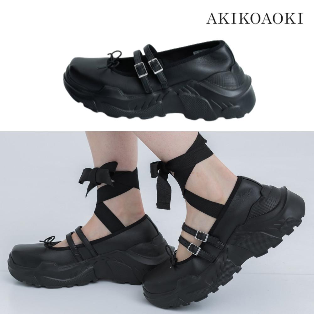 아키코아오키 로퍼 지젤 블랙 AKIKOAOKI STUDIOUS 별주 Giselle