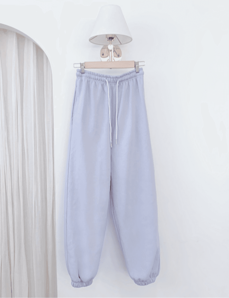 러체 All-day set [팬츠 단독구매] 백멜란지 소라 도톰 기모 조거팬츠