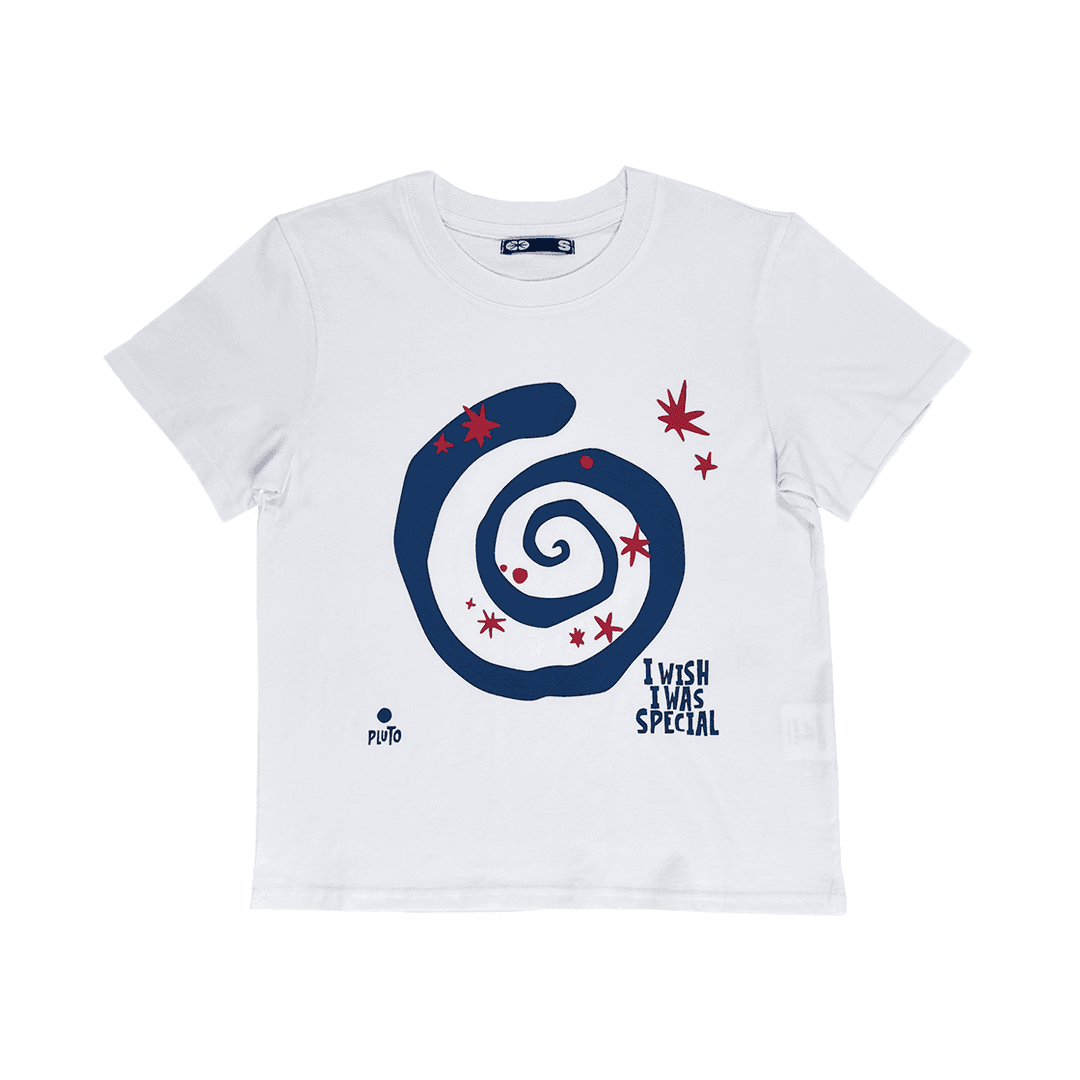 Spiral T-Shirt White Small Fit