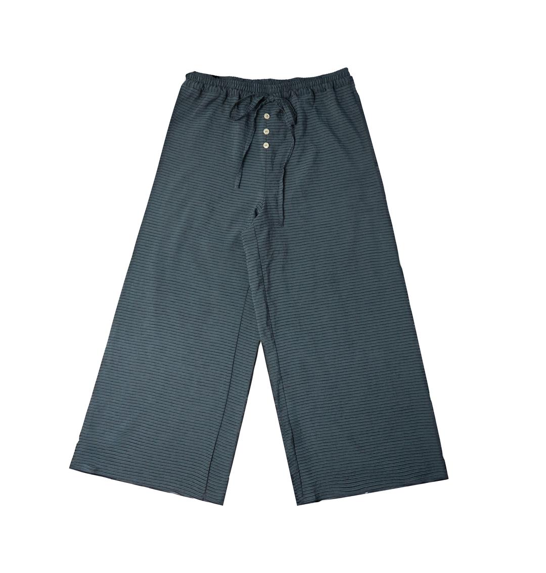 BANDING STRIPE PANTS [TEAL]