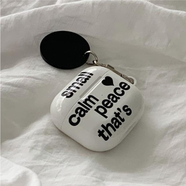 [에어팟4출시]small calm airpods case_cool white