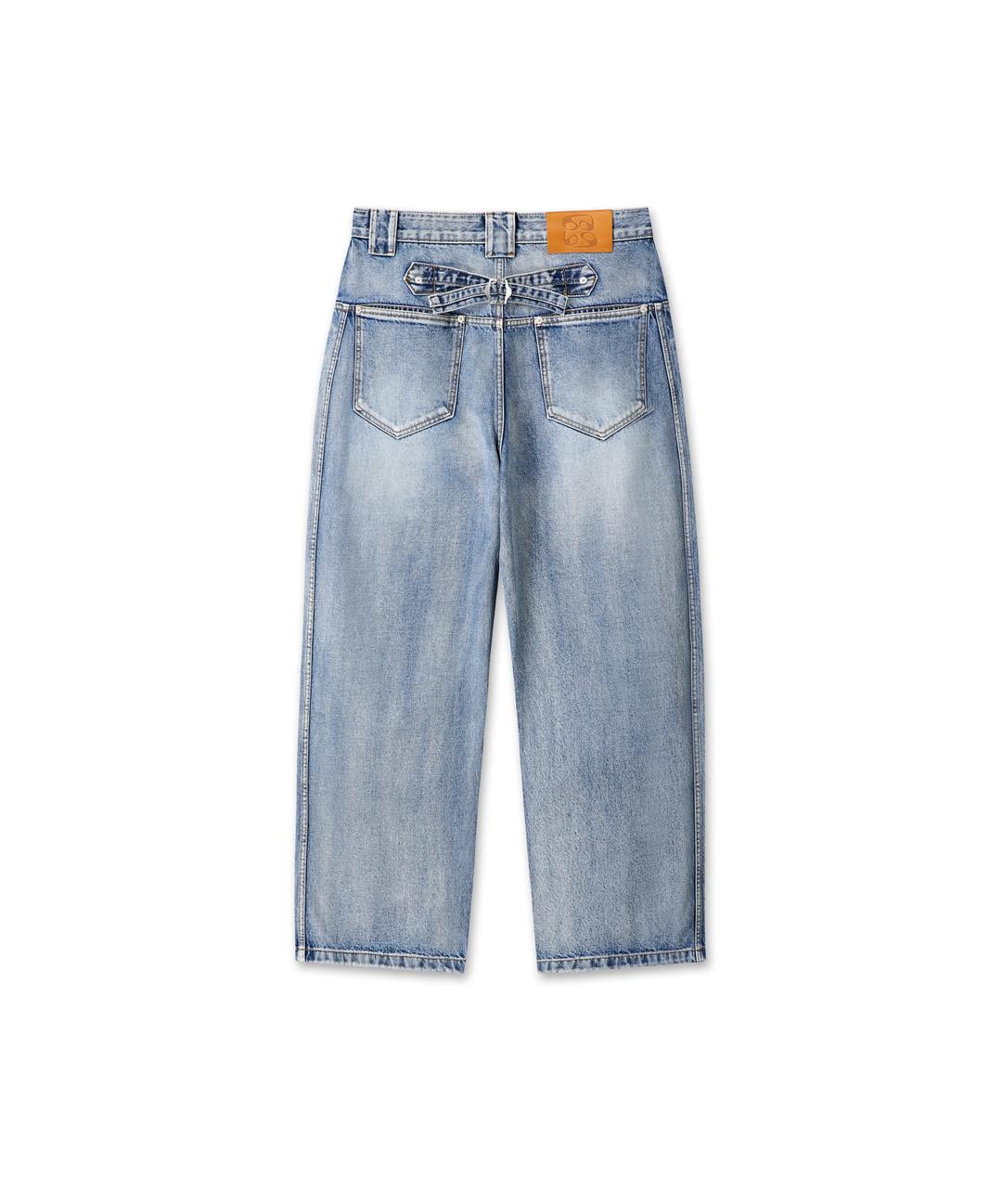 Technical Curved Denim Jeans