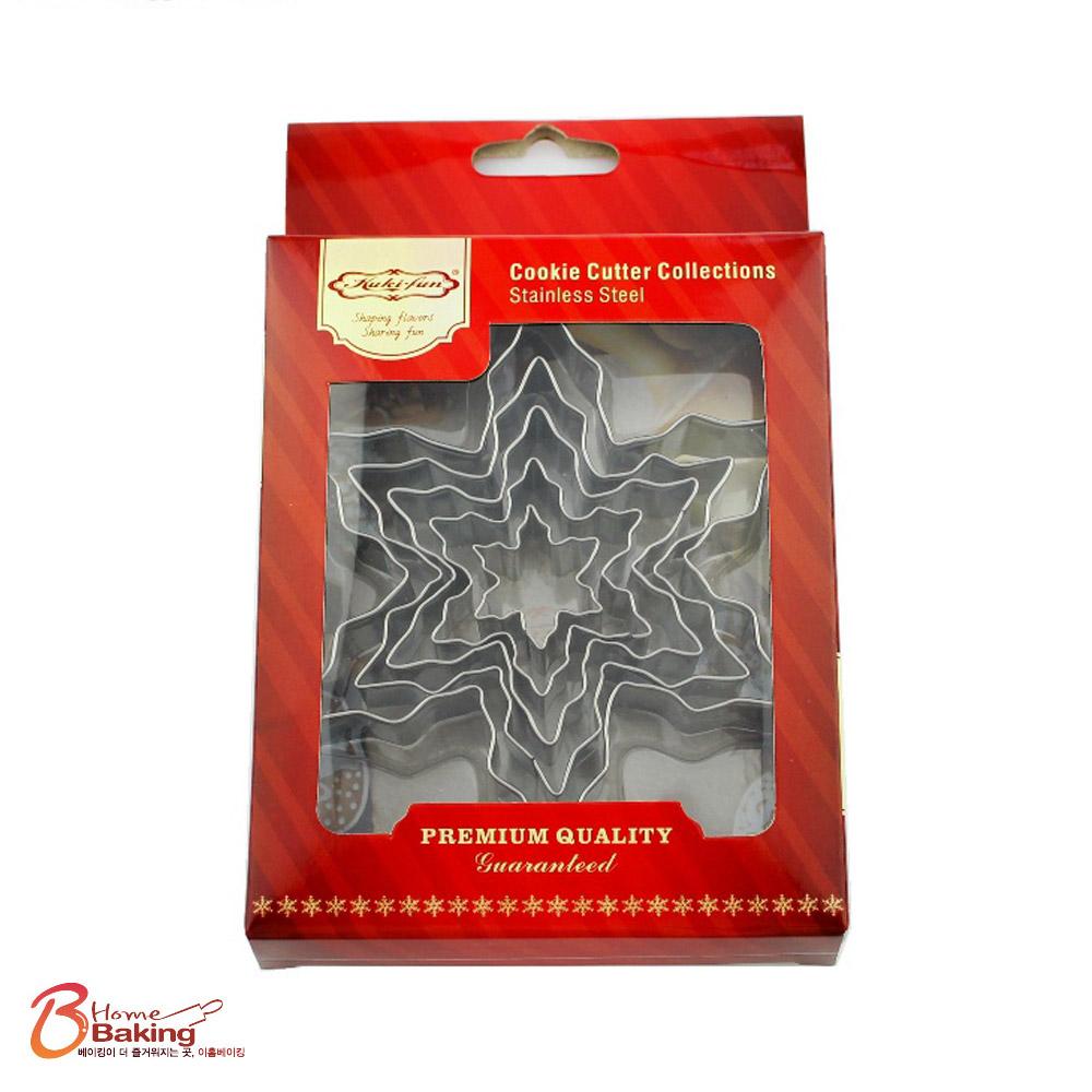 이홈베이킹 쿠키커터세트 눈꽃5종, 1개