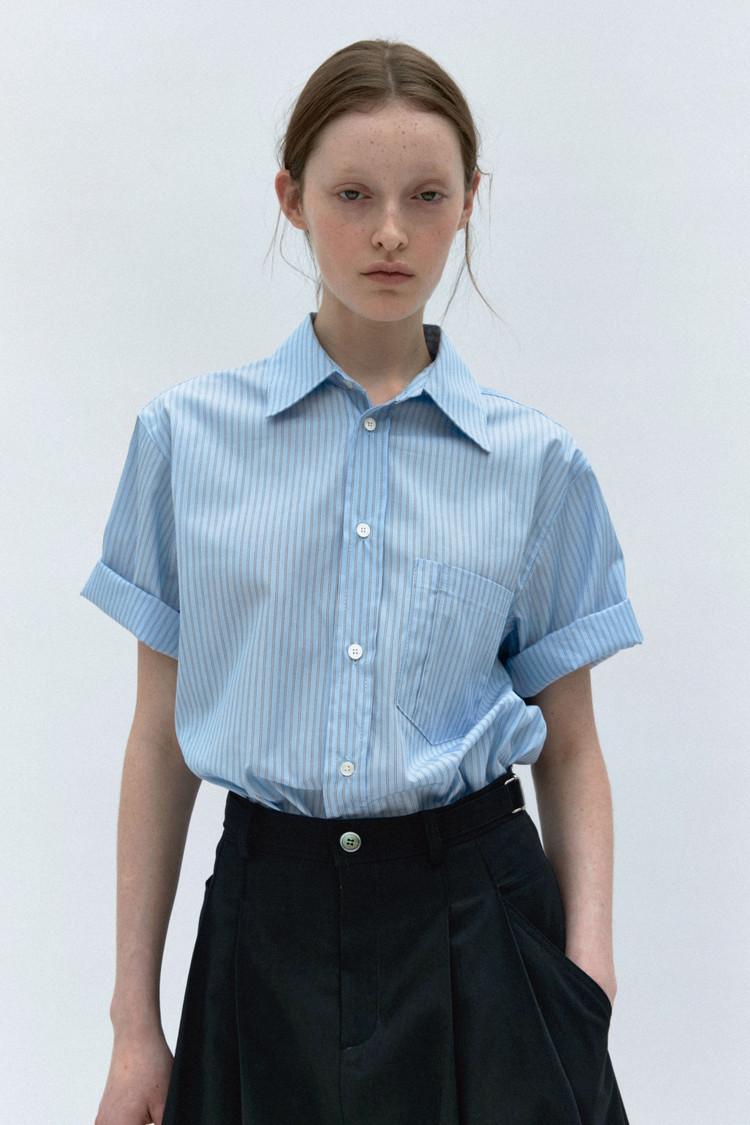 [3차 재입고] pen pocket shirts ( stripe )_japan fabric