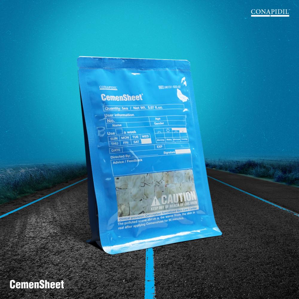 코나피딜 세멘시트 가방1매(5장) 코 여배우 블랙헤드 피지 피부과 모공수축 마스크팩 피부도로공사