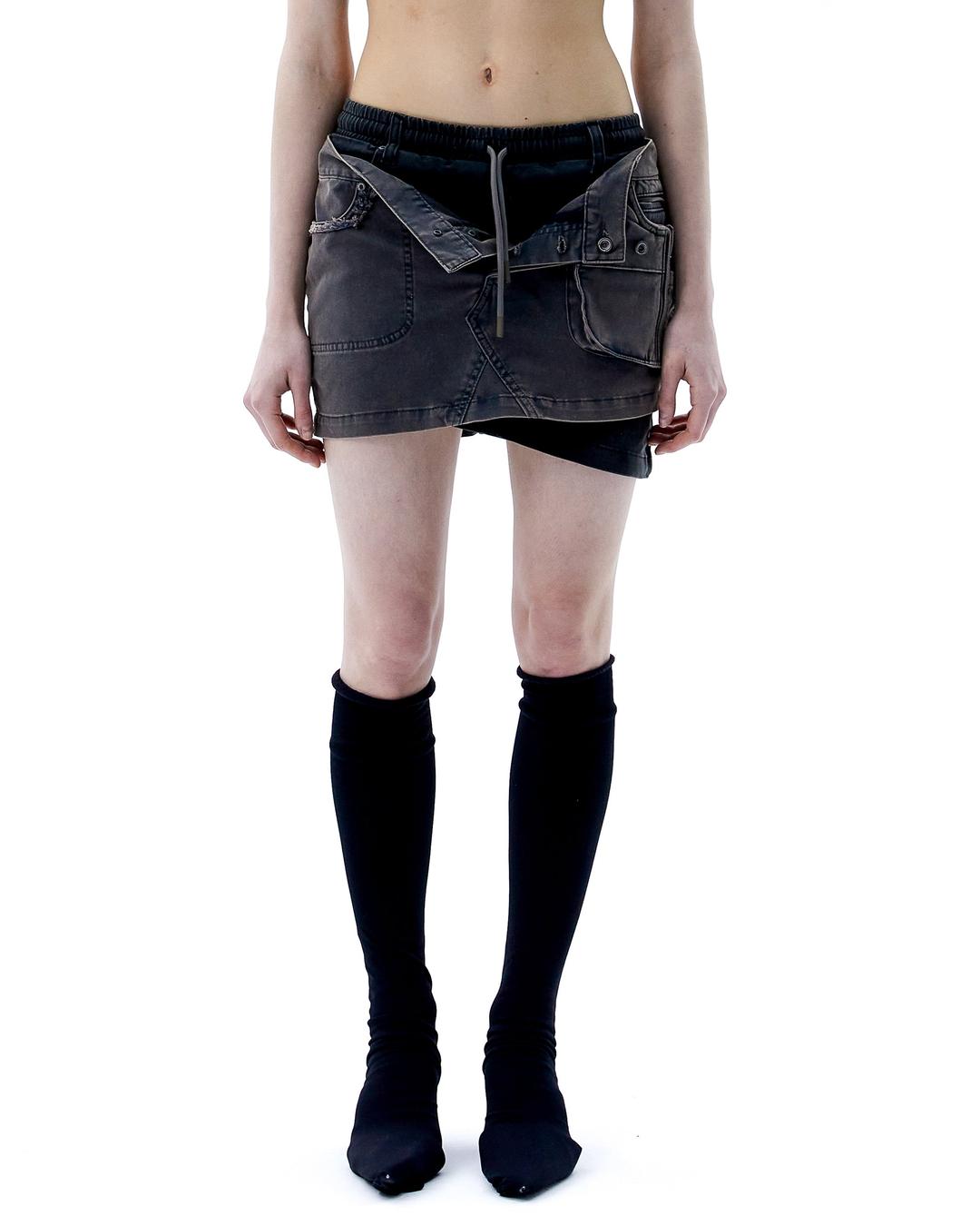 (ARIELLA) Strange Skirt - 1 / WASHED NAVY