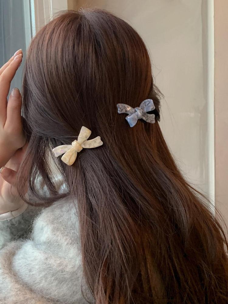 [1+1] 샤렐 리본 마블 셀룰로오스 집게핀 (4color)