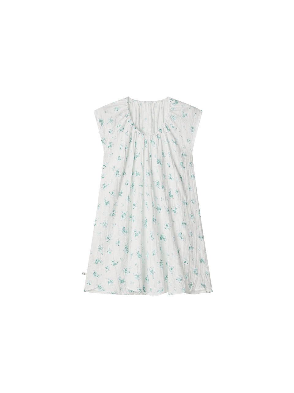 MONESI TOP DRESS MINT FLOWER