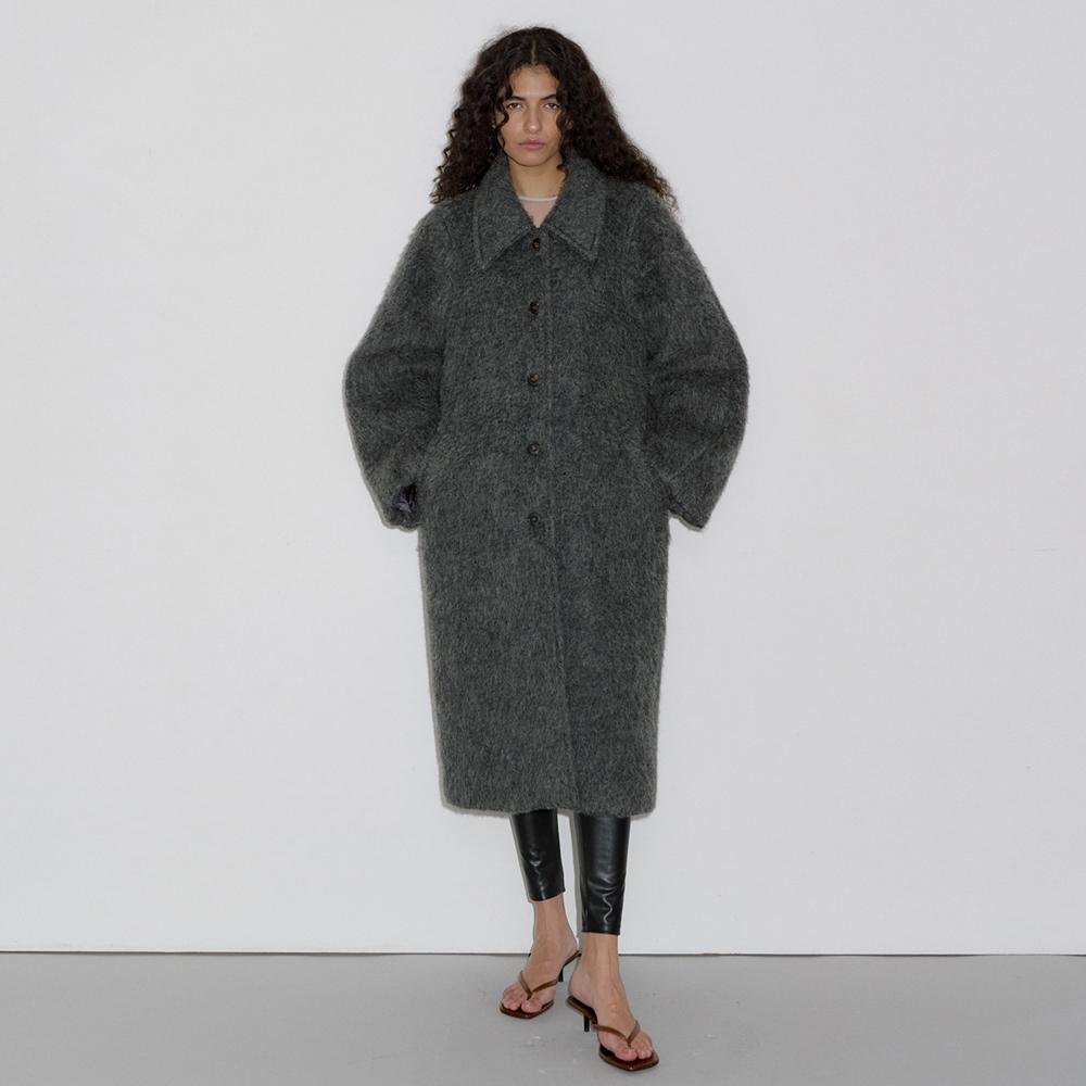 [29CM 단독] HAIRY BALMACAAN COAT_CHARCOAL