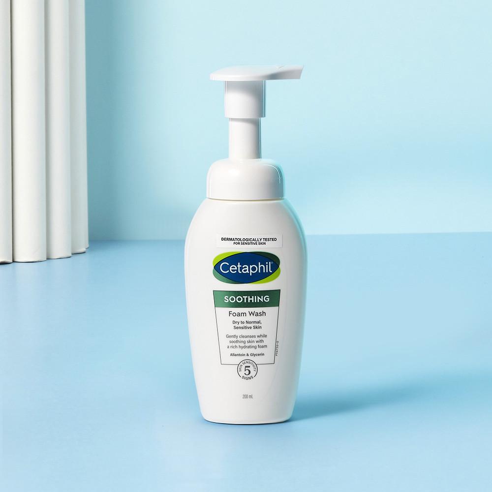 세타필 민감피부 약산성 수딩 버블 폼클렌징 200ml, 1개 : 세타필 공식스토어