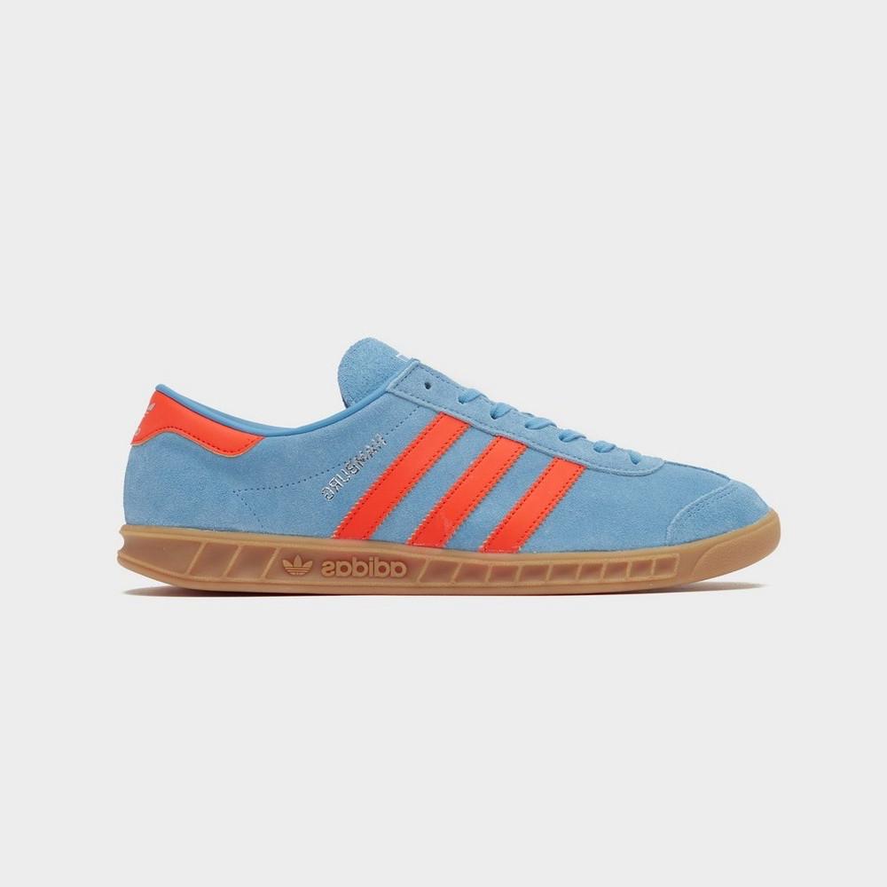 아디다스 오리지널 함부르크 라이트 블루 오렌지 GX7223