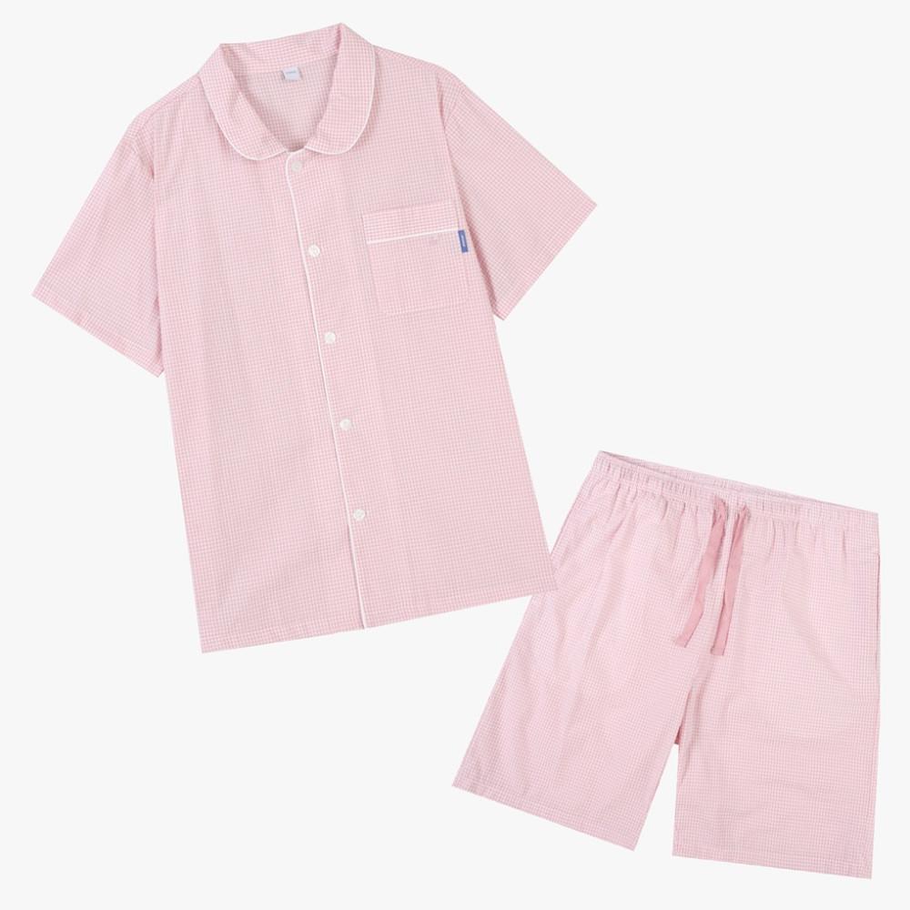 공용 시어서커 5부 파자마-고방체크 ANJS24452_7358 : 애니바디 공식스토어