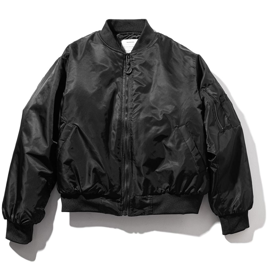 8OZ OVERSIZED MA-1 JACKET MFZPD003-BK