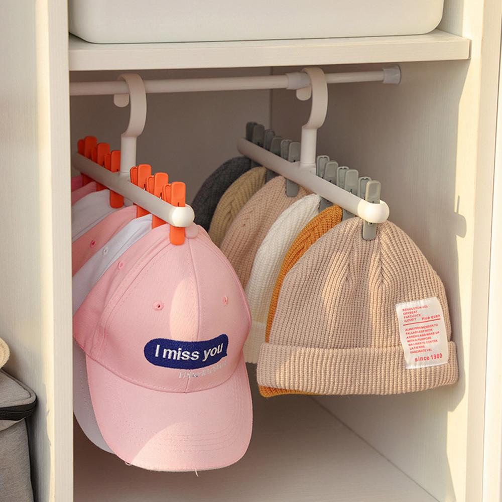 모자걸이 양말걸이 캡 보관 스카프 머플러 넥타이 집게 걸이 그레이