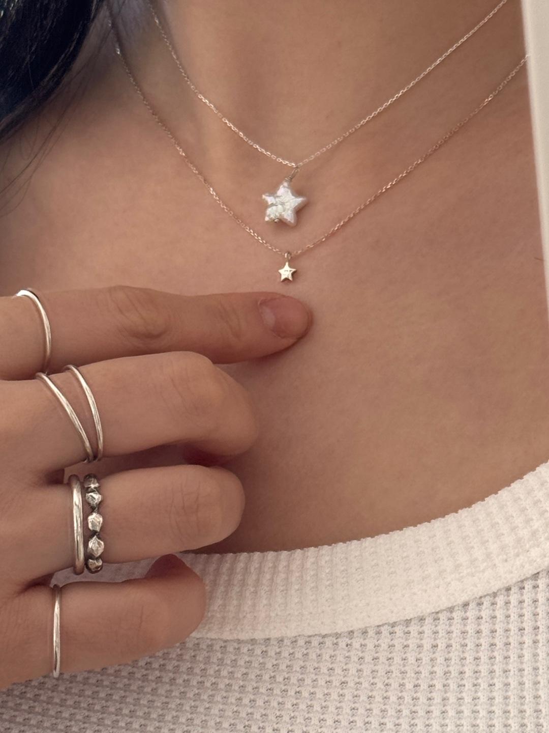 스몰 스타 넥클리스 Small star necklace (silver 925)